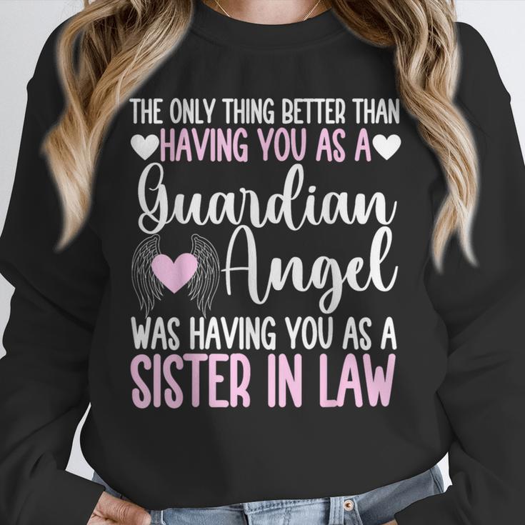 Guardian Angel Memorial In Memory Of Sister In Law Unisex Sweatshirt