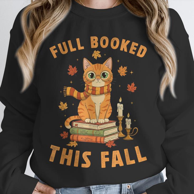 Halloween Fully Booked This Fall Book Ginger Cat Reading Unisex Sweatshirt Halloween Fully Booked This Fall Book Ginger Cat Reading Unisex Sweatshirt
