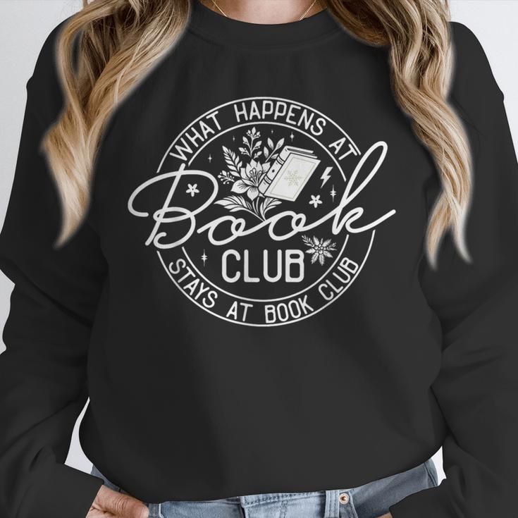 What Happens At Book Club Stays At Book Club Unisex Sweatshirt What Happens At Book Club Stays At Book Club Unisex Sweatshirt