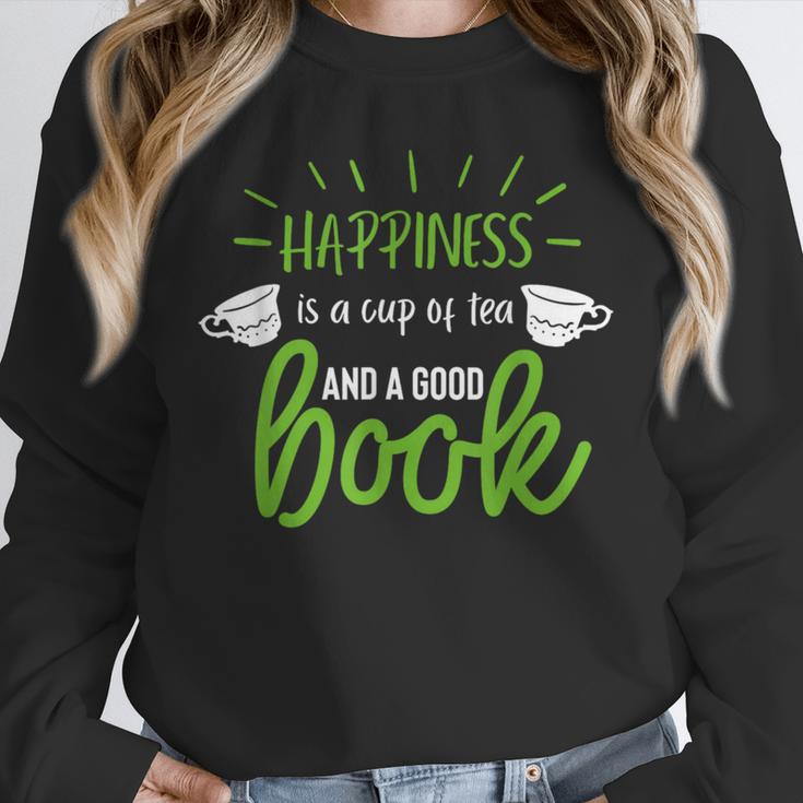 Happiness Is a Cup Of Tea And a Good Book Unisex Sweatshirt