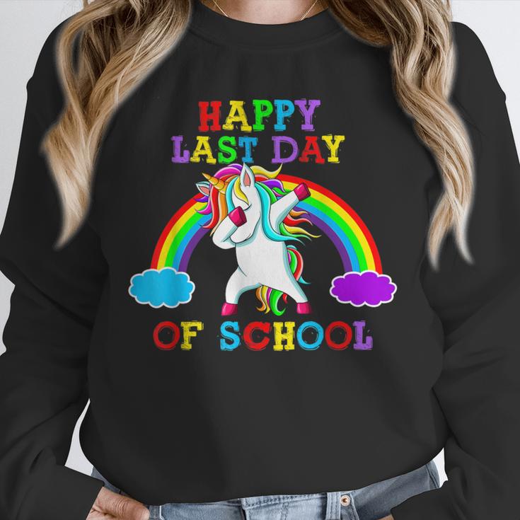 Happy Last Day Of School Teacher Student Graduation Unicorn Unisex Sweatshirt