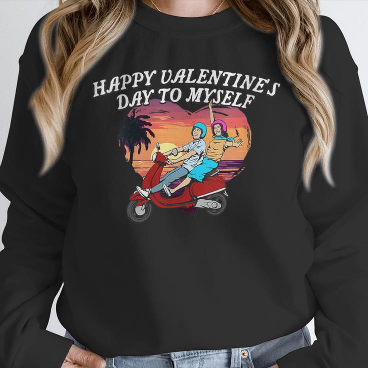 Happy Valentines Day To Myself Introvert Humor Unisex Sweatshirt Happy Valentines Day To Myself Introvert Humor Unisex Sweatshirt