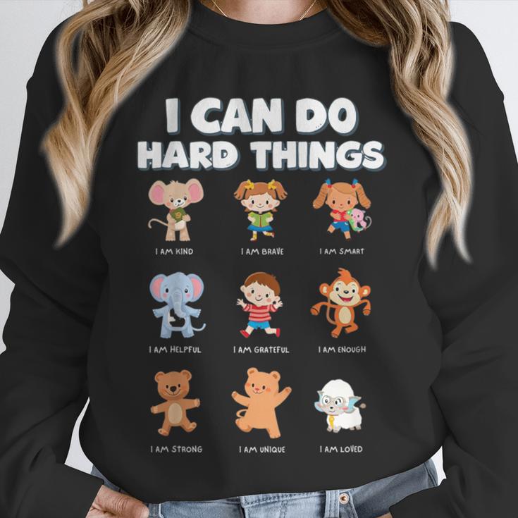 I Can Do Hard Things Children's Book Characters Unisex Sweatshirt