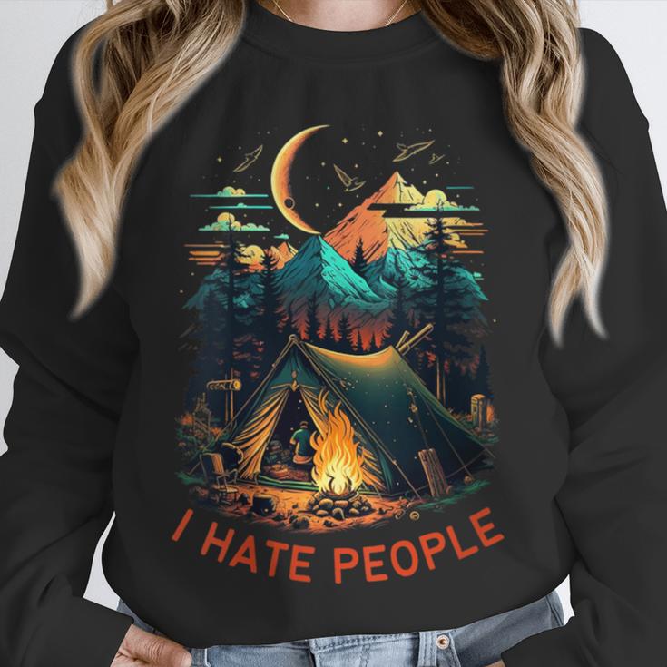 I Hate People Id Rather Be Camping Sarcastic Introvert Unisex Sweatshirt I Hate People Id Rather Be Camping Sarcastic Introvert Unisex Sweatshirt