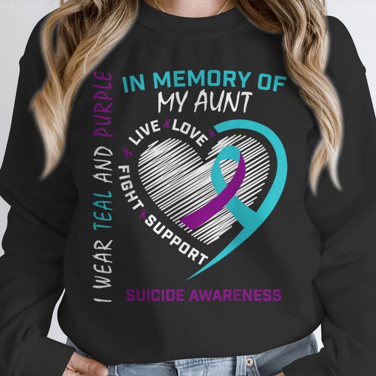 Heart Graphic In Memory Of Aunt Suicide Awareness Prevention Unisex Sweatshirt Heart Graphic In Memory Of Aunt Suicide Awareness Prevention Unisex Sweatshirt
