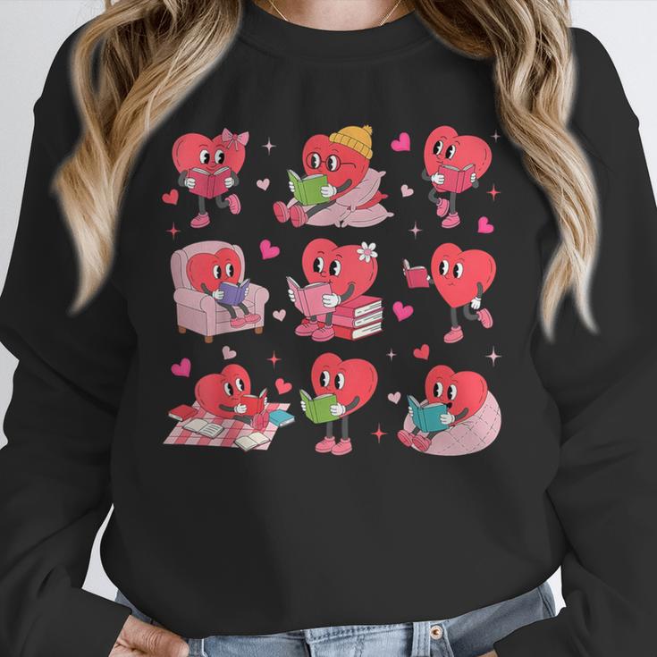 Hearts Reading Book Lovers All Booked For Valentine Unisex Sweatshirt Hearts Reading Book Lovers All Booked For Valentine Unisex Sweatshirt