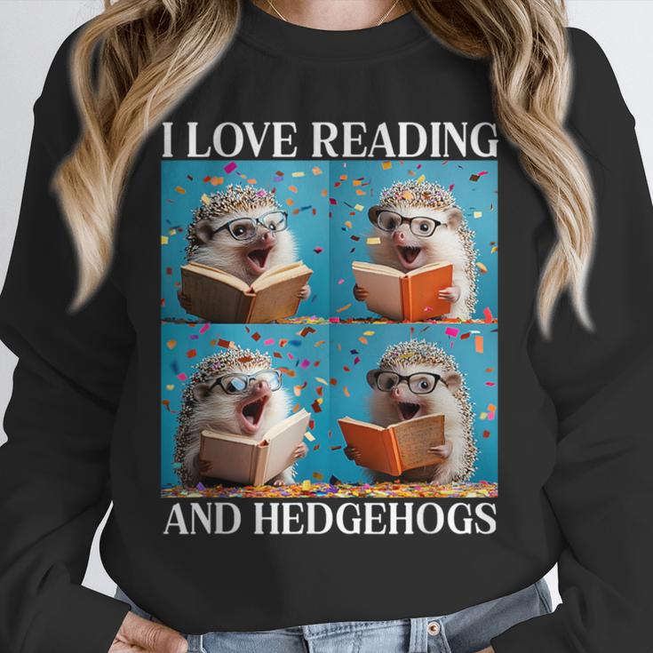 Hedgehog Love Reading And Hedgehogs Child Book Lover Unisex Sweatshirt Hedgehog Love Reading And Hedgehogs Child Book Lover Unisex Sweatshirt