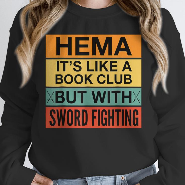 Hema Definition Like A Book Club With Swords Unisex Sweatshirt