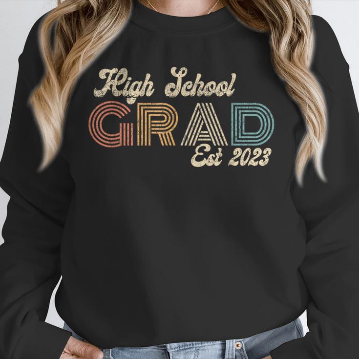 High School Grad 2023 Class Of 2023 Retro Graduation Done Unisex Sweatshirt