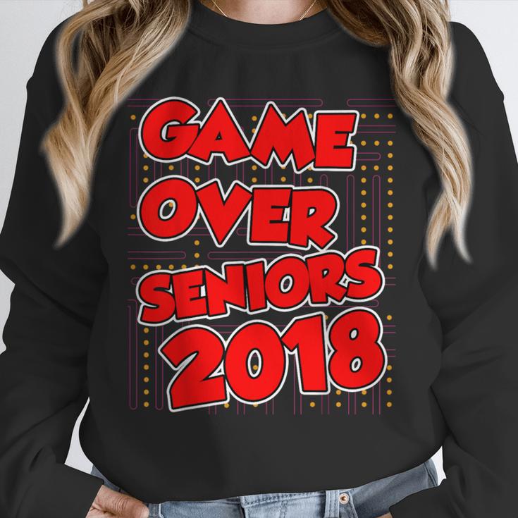 High School Graduation Tshirt Game Over Senior Class Of 2018 Unisex Sweatshirt