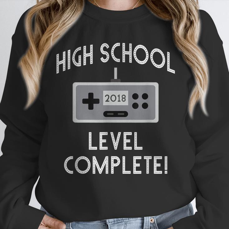 High School Graduation Shirt Level Complete Video Gamer Unisex Sweatshirt