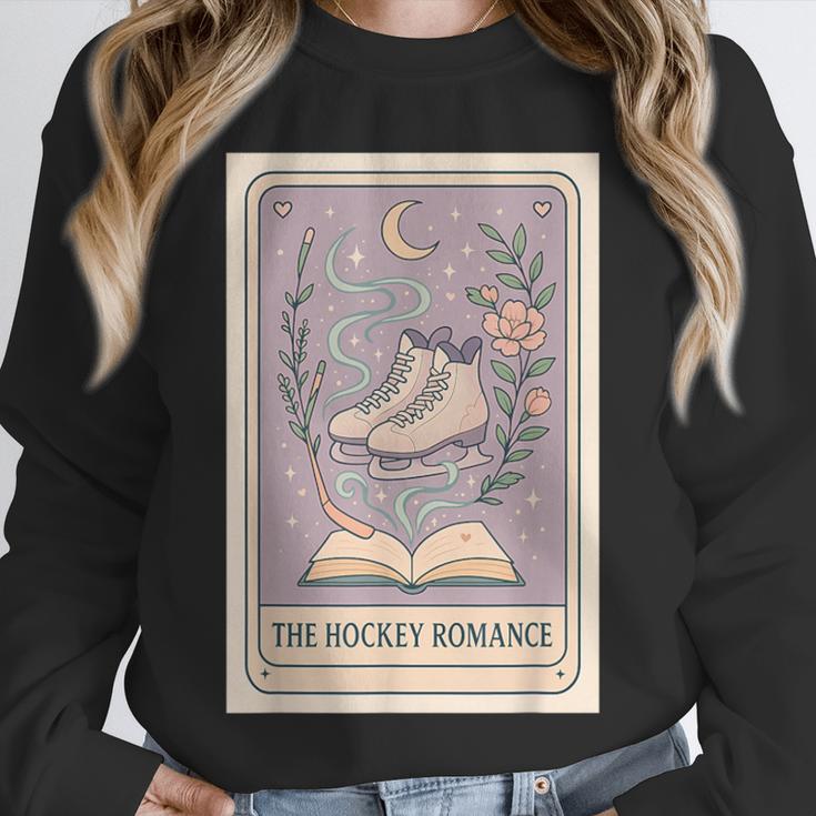 Hockey Romance Tarot Card Books Reader Cozy Reading Unisex Sweatshirt Hockey Romance Tarot Card Books Reader Cozy Reading Unisex Sweatshirt