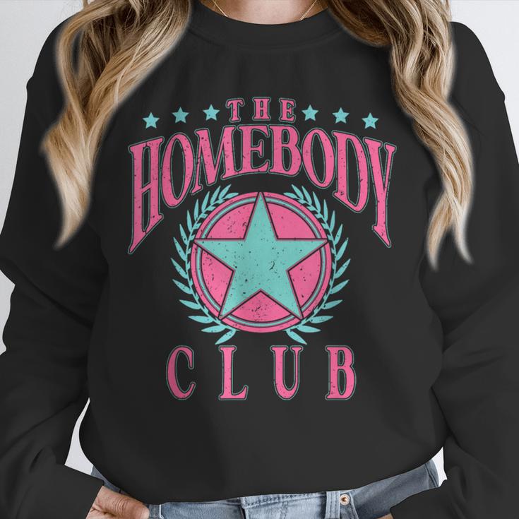 The Homebody Club Antisocial Retro Introvert Unisex Sweatshirt