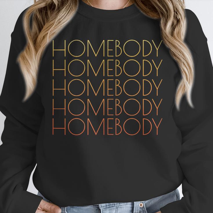 HOMEBODY For Men And Women Introverts Fun Graphic Unisex Sweatshirt HOMEBODY For Men And Women Introverts Fun Graphic Unisex Sweatshirt