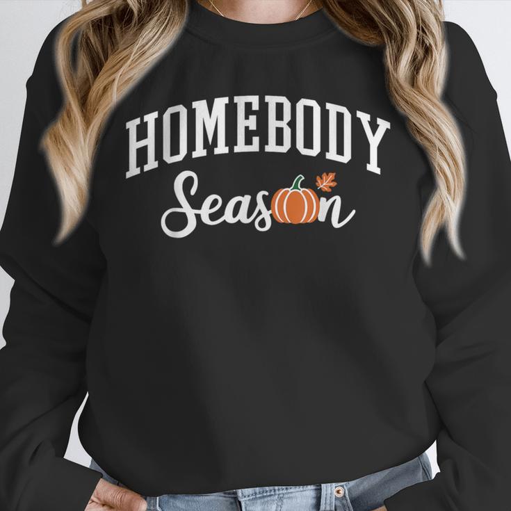 Homebody Season Introvert Fall Vibes Stay Home Unisex Sweatshirt