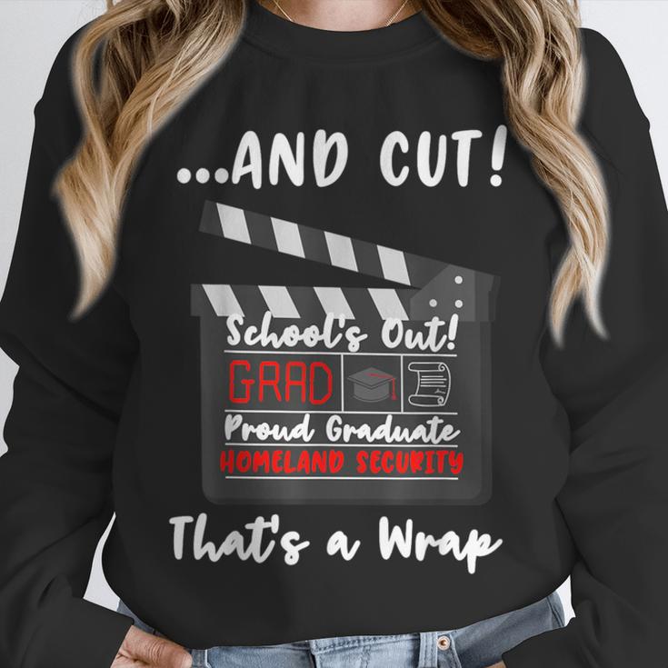 Homeland Security Degree Graduation Film Clapper Unisex Sweatshirt