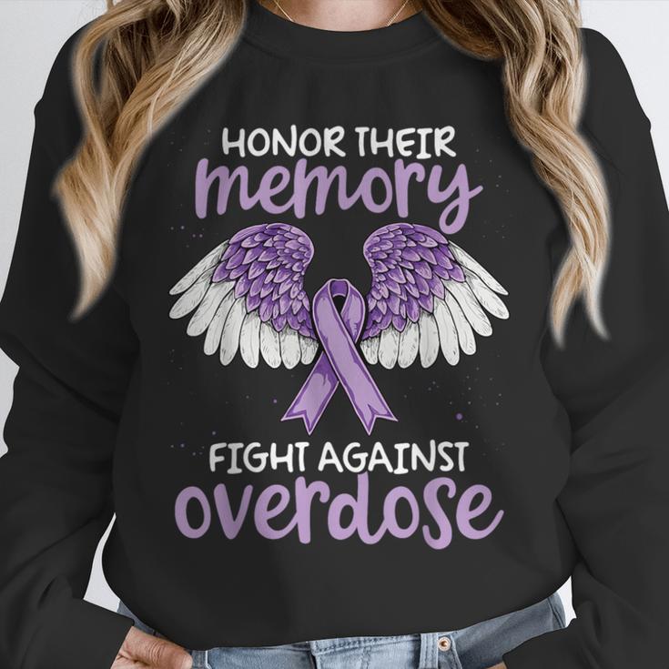 Honor Their Memory Overdose Awareness Support Unisex Sweatshirt Honor Their Memory Overdose Awareness Support Unisex Sweatshirt