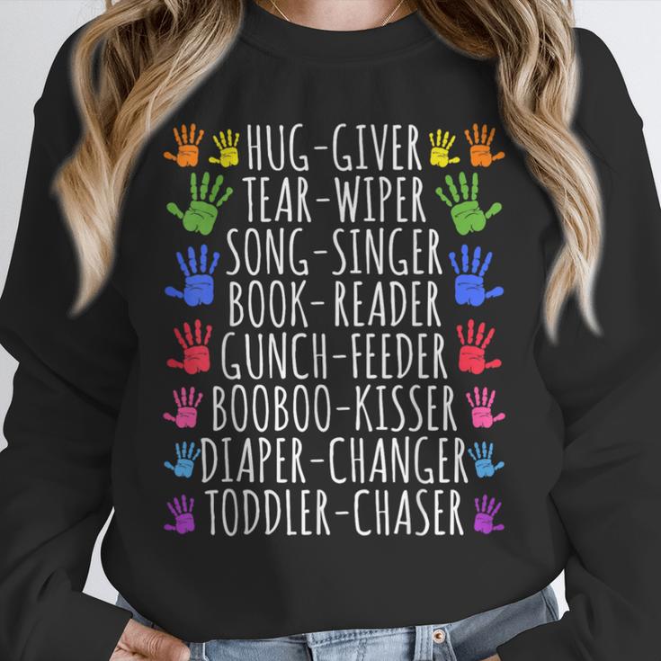 Hug Giver Book Reader Diaper Changer Daycare Teacher Unisex Sweatshirt Hug Giver Book Reader Diaper Changer Daycare Teacher Unisex Sweatshirt