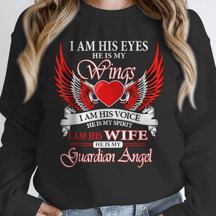 My Husband Is My Guardian Angel In Heaven Memory Memorial Unisex Sweatshirt