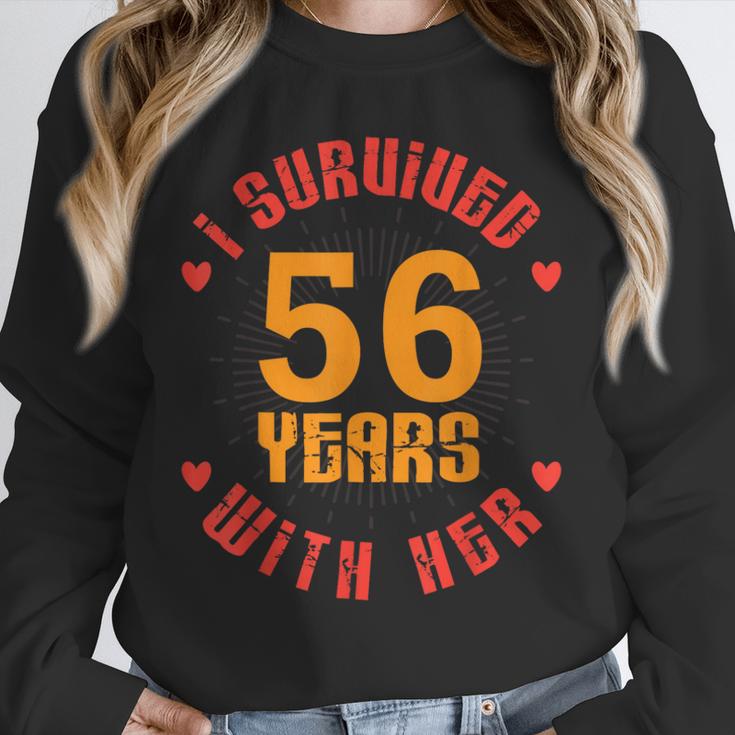 Husband I Survived 56 Years With Her Wife Marriage Memory Unisex Sweatshirt Husband I Survived 56 Years With Her Wife Marriage Memory Unisex Sweatshirt