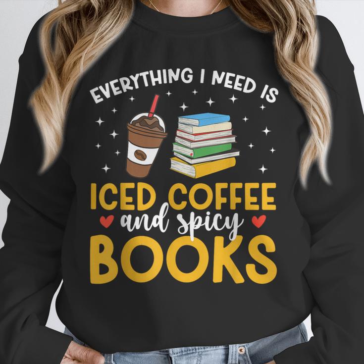 Iced Coffee And Spicy Books Iced Coffee Lover Cold Brew Unisex Sweatshirt Iced Coffee And Spicy Books Iced Coffee Lover Cold Brew Unisex Sweatshirt