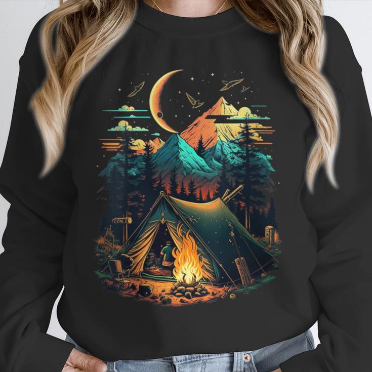 Id Rather Be Camping Great Outdoors Love Glamping Introvert Unisex Sweatshirt