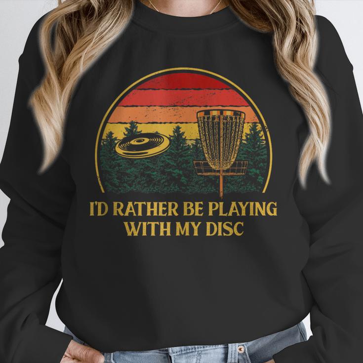 Id Rather Be Playing With My Disc Introvert Disc Golf Unisex Sweatshirt Id Rather Be Playing With My Disc Introvert Disc Golf Unisex Sweatshirt