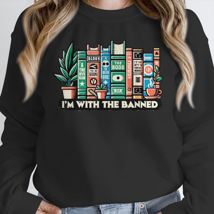 I'm With The Banned Books I Read Banned Books Lovers Unisex Sweatshirt I'm With The Banned Books I Read Banned Books Lovers Unisex Sweatshirt