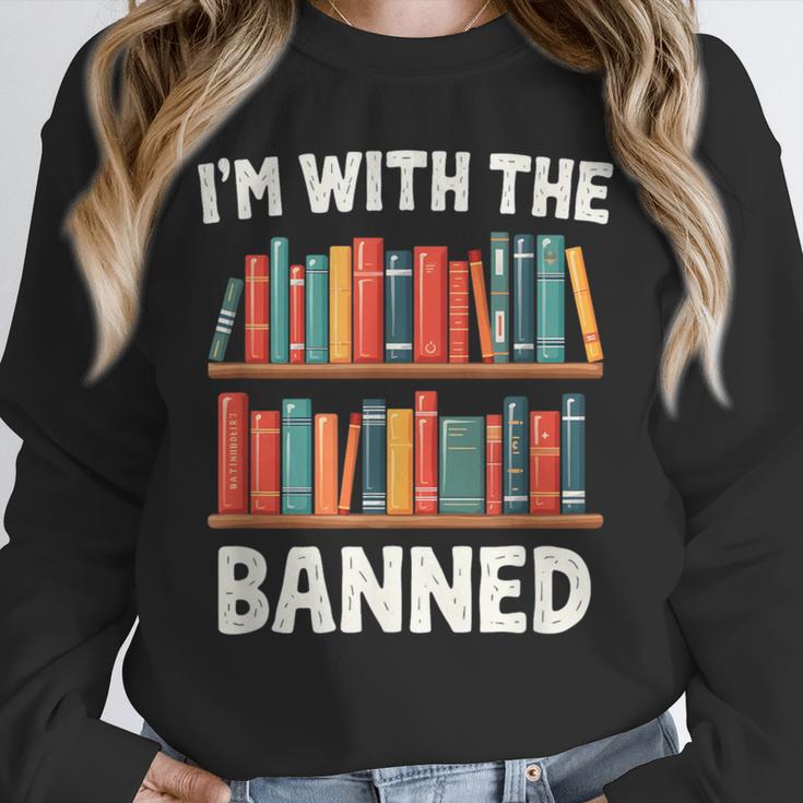 I'm With The Banned Librarian Banned Book Lover Reader Unisex Sweatshirt I'm With The Banned Librarian Banned Book Lover Reader Unisex Sweatshirt