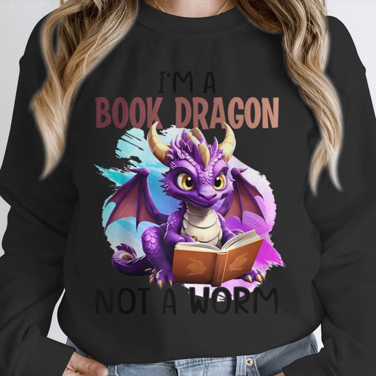 I'm A Book Dragon Not A Worm Unisex Sweatshirt