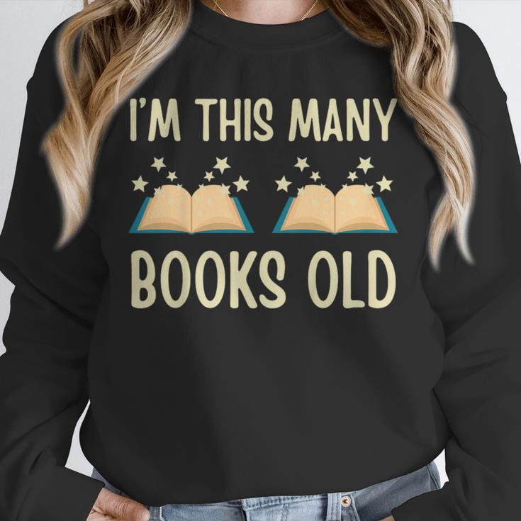 I'm This Many Books Old Read Book 2nd Birthday 2 Years Old Unisex Sweatshirt