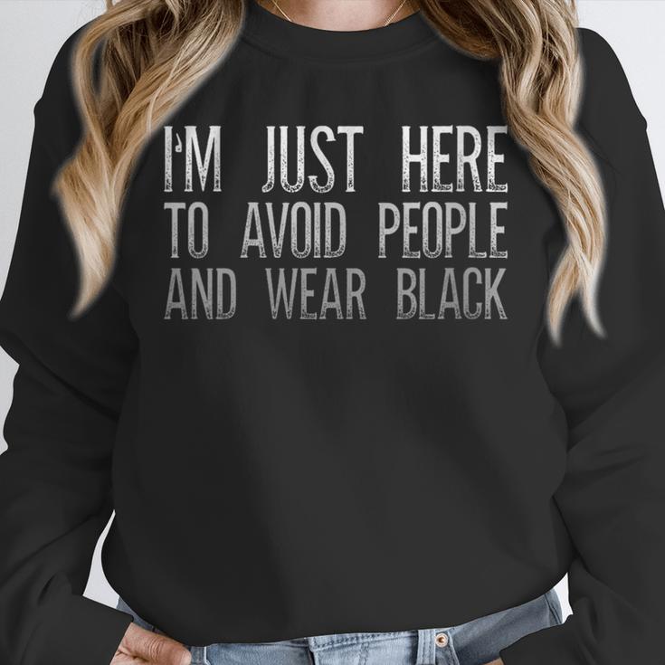 I'm Just Here To Avoid People And Wear Introvert Unisex Sweatshirt I'm Just Here To Avoid People And Wear Introvert Unisex Sweatshirt