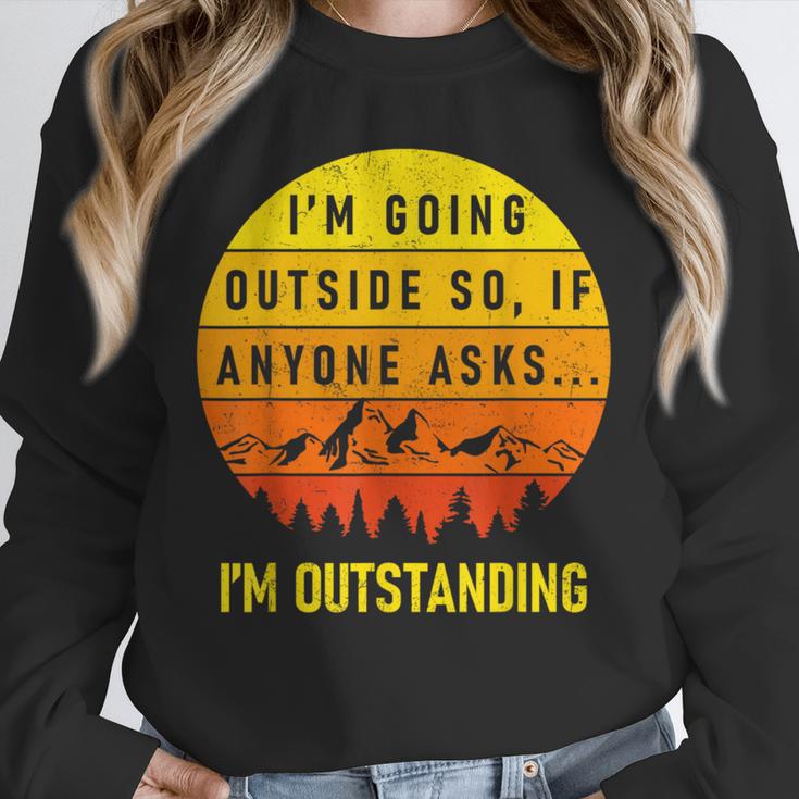 I'm Outstanding Retro Introvert Mountain Trip Lover Unisex Sweatshirt I'm Outstanding Retro Introvert Mountain Trip Lover Unisex Sweatshirt