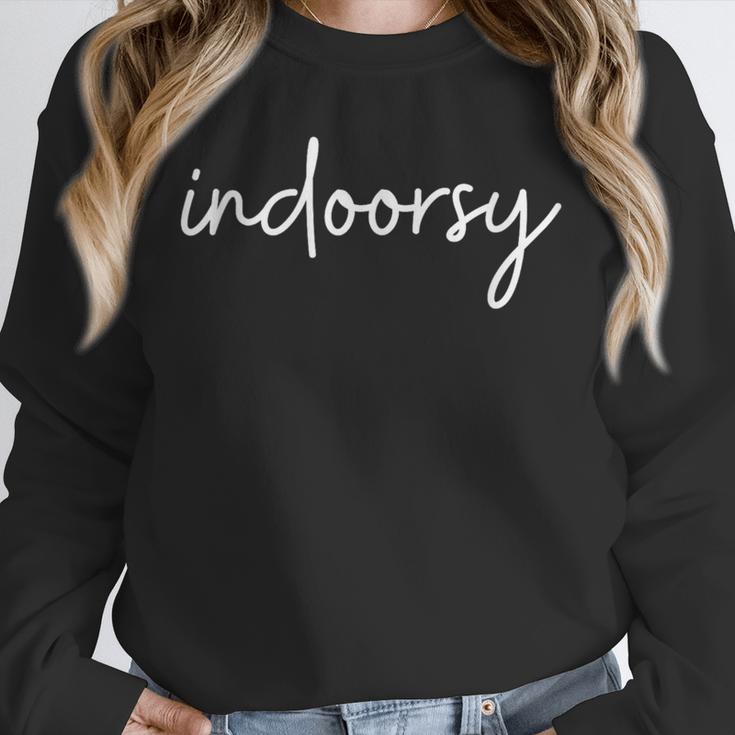 Indoorsy Introvert Life Quotes For Women Men Sarcastic Unisex Sweatshirt Indoorsy Introvert Life Quotes For Women Men Sarcastic Unisex Sweatshirt