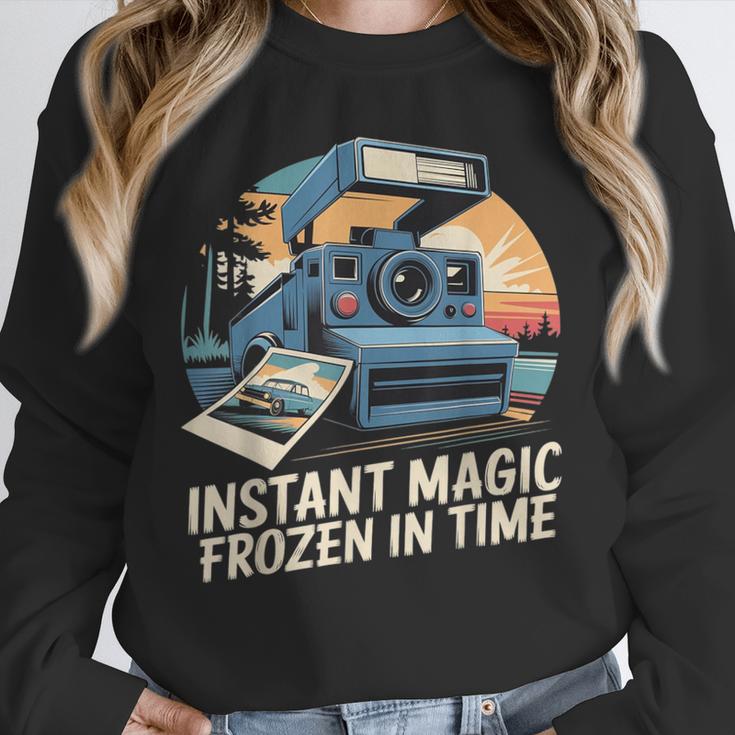 Instant Magic Frozen In Time Retro Camera Nostalgia Unisex Sweatshirt Instant Magic Frozen In Time Retro Camera Nostalgia Unisex Sweatshirt