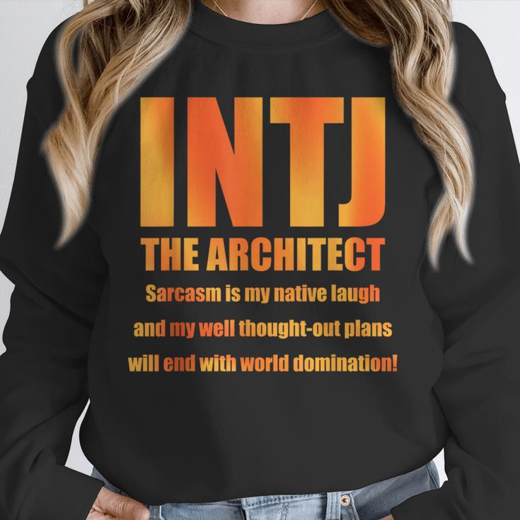 INTJ Architect Personality Introvert Sarcastic Orange Unisex Sweatshirt INTJ Architect Personality Introvert Sarcastic Orange Unisex Sweatshirt