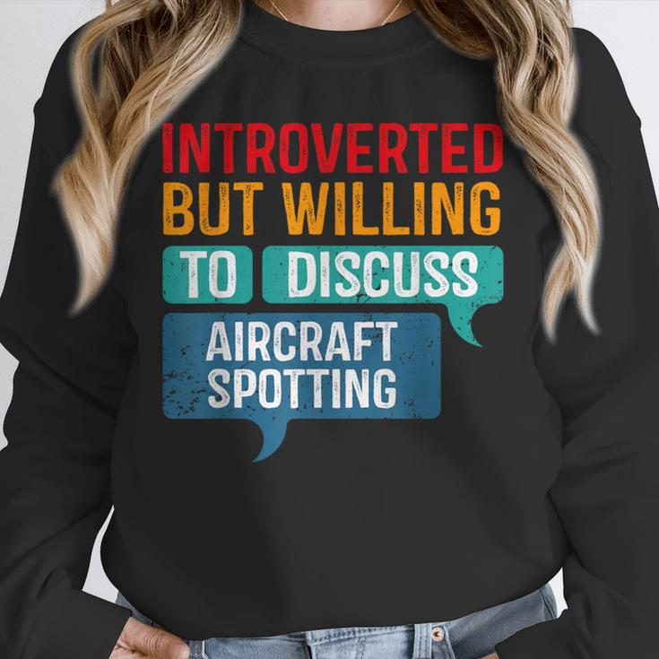 Introvert Aircraft Spotting Lovers Men & Women Unisex Sweatshirt Introvert Aircraft Spotting Lovers Men & Women Unisex Sweatshirt