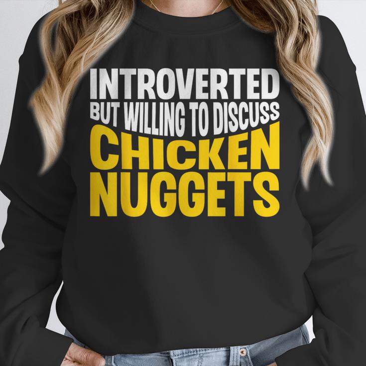 Introvert Antisocial Chicken Nugget Lover Foodie Unisex Sweatshirt Introvert Antisocial Chicken Nugget Lover Foodie Unisex Sweatshirt