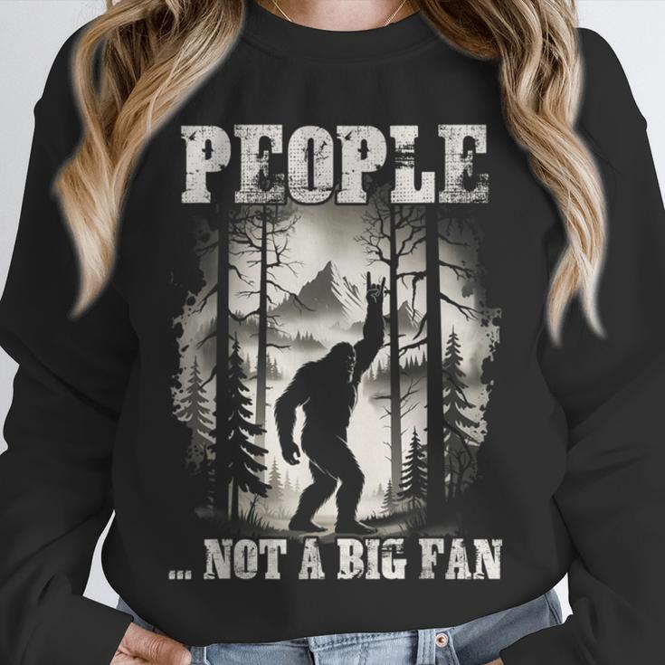Introvert Bigfoot People Not A Big Fan Dad Joke Unisex Sweatshirt