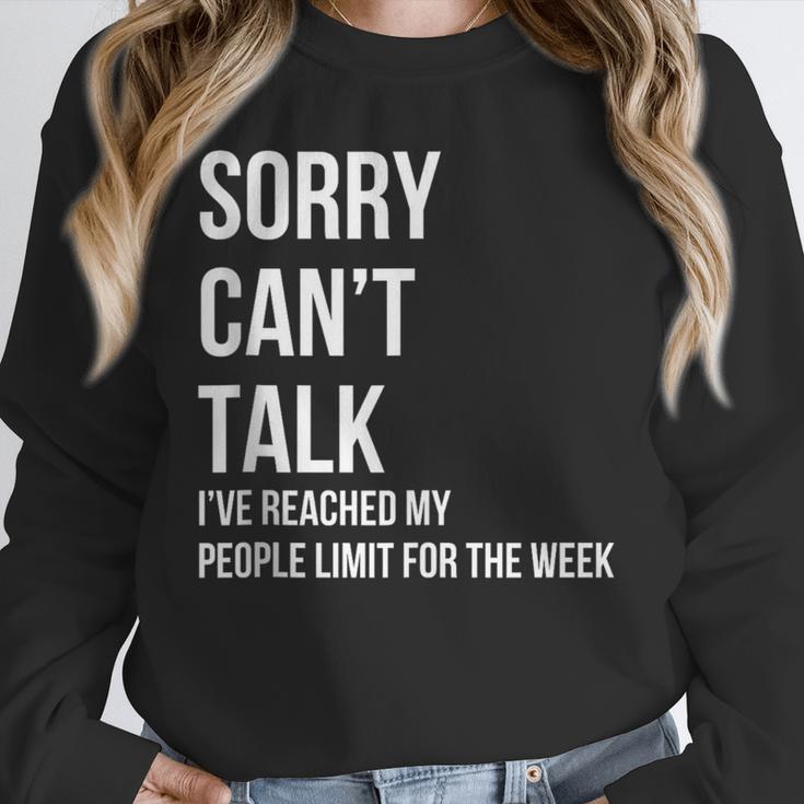 Introvert Can't Talk Reached People Limit For The Week Unisex Sweatshirt