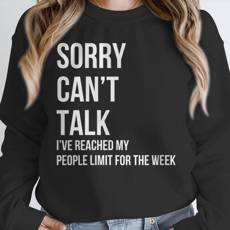 Introvert Can't Talk Reached People Limit For The Week Unisex Sweatshirt Introvert Can't Talk Reached People Limit For The Week Unisex Sweatshirt