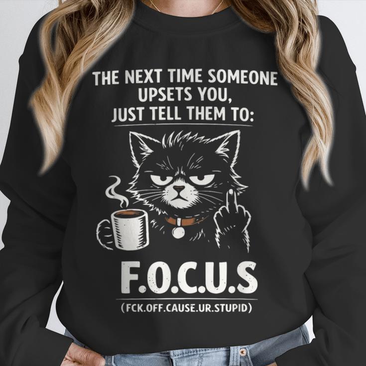 Introvert Cat Coffee Sarcastic Dark Humor Focus Meme Graphic Unisex Sweatshirt Introvert Cat Coffee Sarcastic Dark Humor Focus Meme Graphic Unisex Sweatshirt