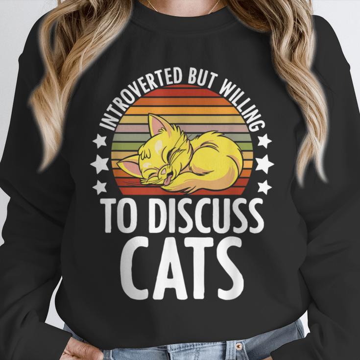 Introvert Cat Kitten Quote For Feline Whisperer Unisex Sweatshirt Introvert Cat Kitten Quote For Feline Whisperer Unisex Sweatshirt