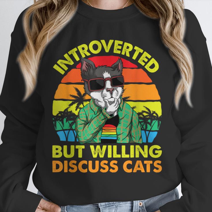 Introvert Cats Sarcasm Cat Lover Introverts Unisex Sweatshirt Introvert Cats Sarcasm Cat Lover Introverts Unisex Sweatshirt