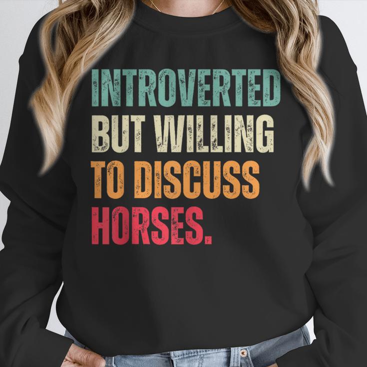 Introvert Cute Horse Lover Horse Riding Equestrian Unisex Sweatshirt Introvert Cute Horse Lover Horse Riding Equestrian Unisex Sweatshirt