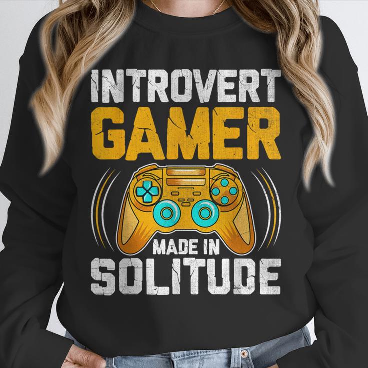 Introvert Gamer Video Games Anti Social Team Player Unisex Sweatshirt