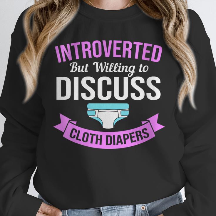 Introvert Hippie Mom Cloth Diapers Crunchy Mama Unisex Sweatshirt