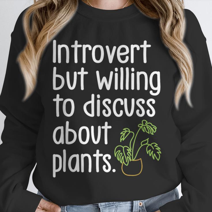 Introvert Humorous Plant Lover Gardening Unisex Sweatshirt Introvert Humorous Plant Lover Gardening Unisex Sweatshirt