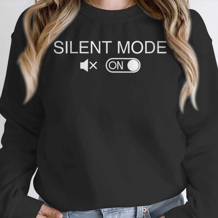 Introvert Introverts Silent Mode Minimalist Men Unisex Sweatshirt