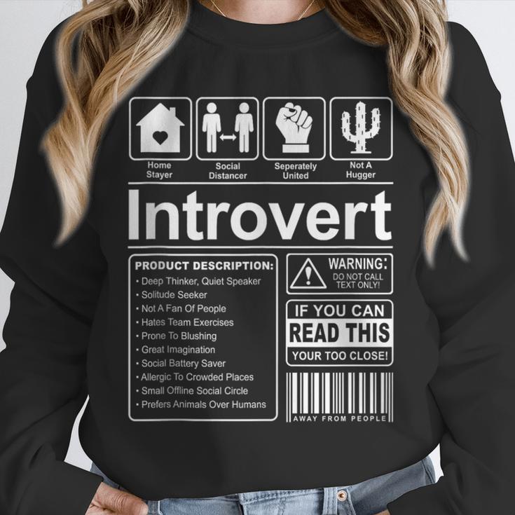 Introvert Label Antisocial Loner Socially Awkward Unisex Sweatshirt Introvert Label Antisocial Loner Socially Awkward Unisex Sweatshirt